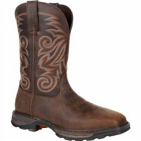 NEW DURANGO BOOTS maverick xp™ steel toe waterproof western work boot in burly b